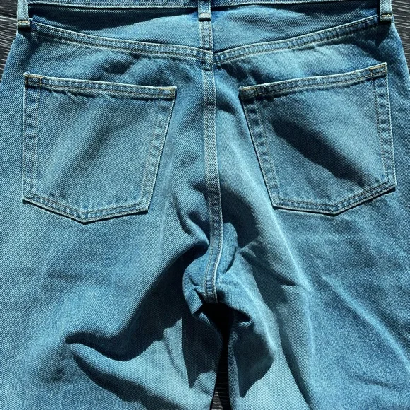 NWT JOHN ELLIOTT STELLA HIGH RISE AND STRAIGHT FAIRFAX JEANS SIZE 25 LIGHT DENIM - Picture 11 of 13